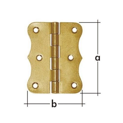 Záves kĺbový, ozdobný, 100x105x2mm, bal. 10ks