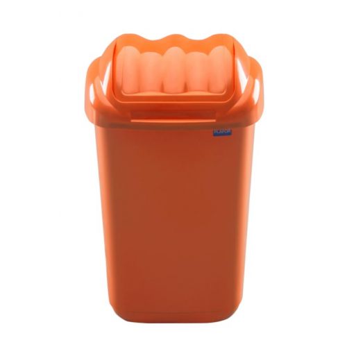 Kôš na odpad vyklápací 15L, plastový, FALA, oranžový