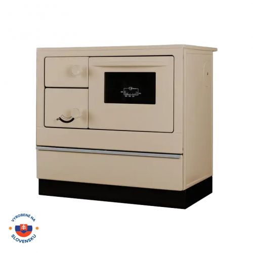 Sporák EKONOM 85/FIKO DeLuxe, 7kW, krémový, ľavý