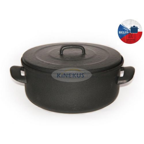 Kastról smaltovaný 4L, priemer 24cm, s pokrievkou, BSE Belis