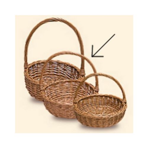 Košík na ovocie prútený, priemer 28cm, výška 11cm