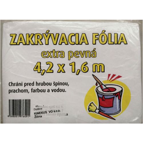 Zakrývacia fólia, 4,2x1,6m, pevná