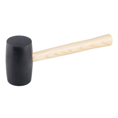 Kladivo gumové 800g, priemer 65mm, čierne, drevená násada