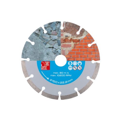 Kotúč diamantový priemer 150x22mm, SEGMENT