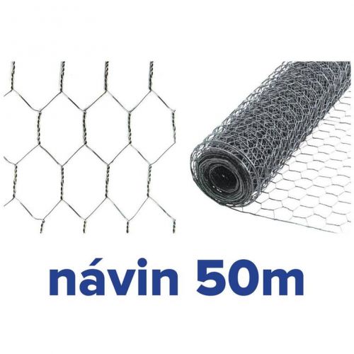 Pletivo šesťhranné HEX 13x13mm / 0,7x1000mm, 50m ZN chovateľské