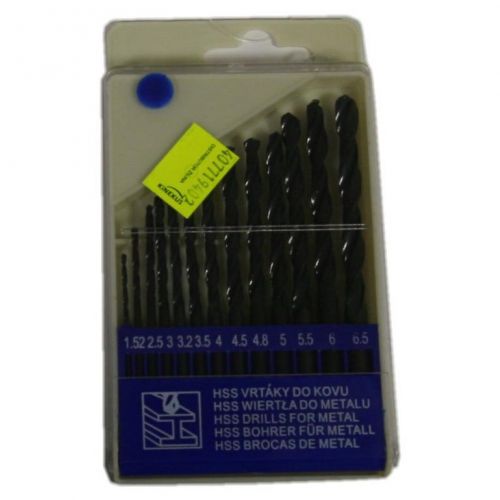 Vrták do kovu HSS sada 13d/1,5-6,5mm plast BOX