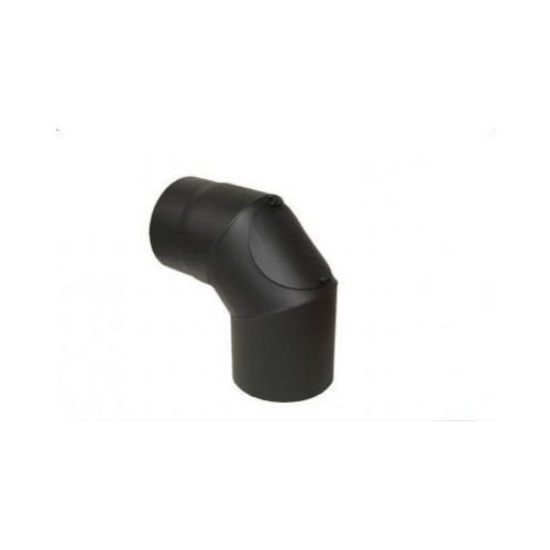 Dymové koleno Ø130mm, 90°, 1,5mm, čistiaci otvor