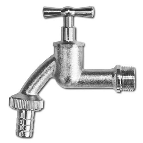 Ventil záhradný 3/4" + 1" nikel