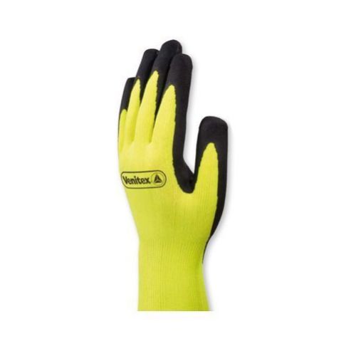 Rukavice polomáčané, latex, reflexné, APOLLON, žlté, c9 bal. 6ks