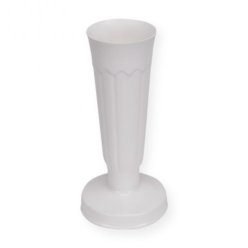 Váza so záťažou, výška 32cm, biela