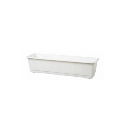 Truhlík plastový, dĺžka strany 60cm, biely