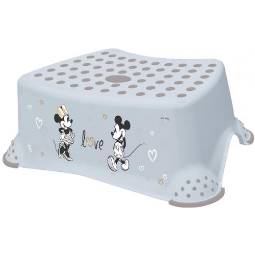 Schodík detský plastový, Mickey Mouse, protišmykový modrý