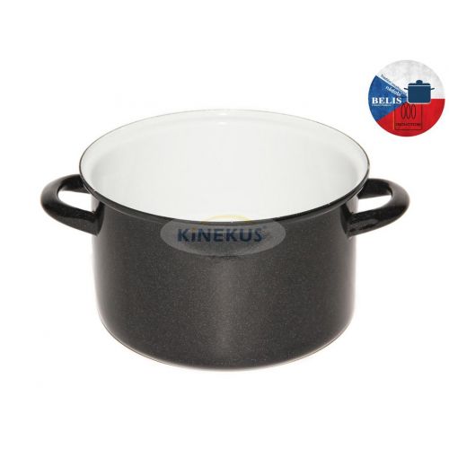 Hrniec smaltovaný, bez pokrievky, 6,1L, priemer 24cm, STANDARD Belis