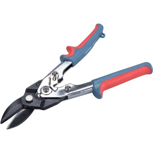 EXTOL PREMIUM Nožnice na plech prevodové pravé, 255mm, pre strihanie rovno a doprava, CrMoV