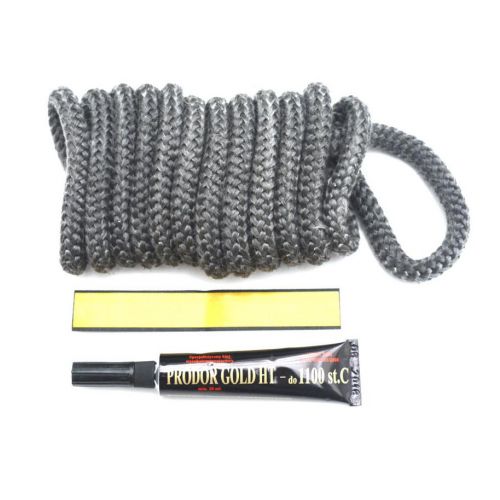 Šnúra tesniaca sklokeramická, 8mm/2,5m, guľatá + lepidlo
