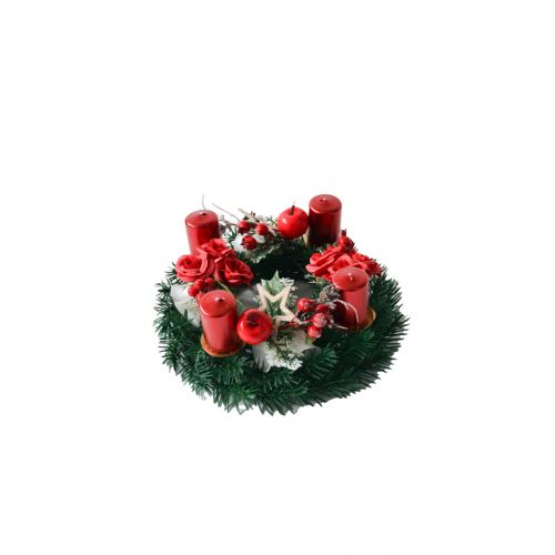 Adventný veniec, mix dekorov