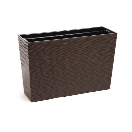 Truhlík plastový, rozmery 19x56x36,5cm, WERBENA DLUTO, mocca