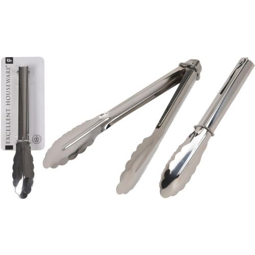 Kliešte kuchynské na obracanie 24cm, nerezové 