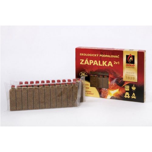 Podpaľovač SOLO zápalka 2v1