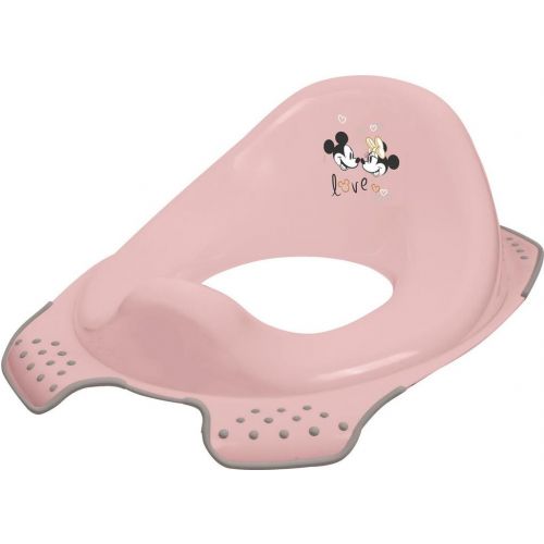 Sedátko detské na WC, plastové, protišmykové MINNIE MOUSE severská ružová