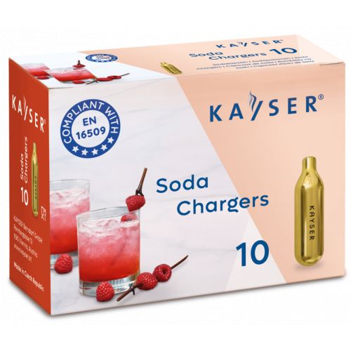 Bombičky sifónové, CO2, sada 10ks, KAYSER 