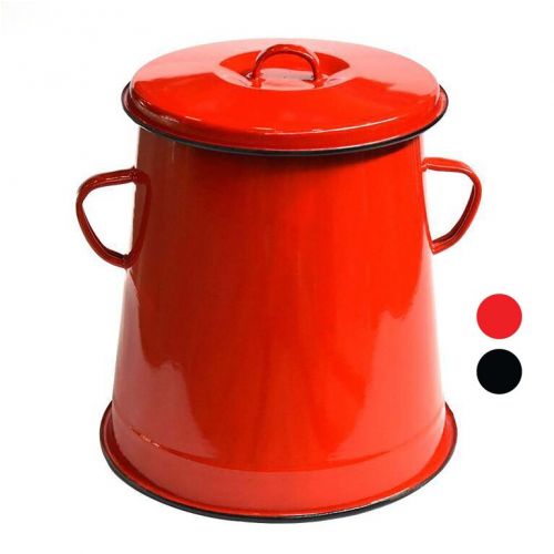 Nádoba na masť, objem 5L, smaltovaná, mix farieb