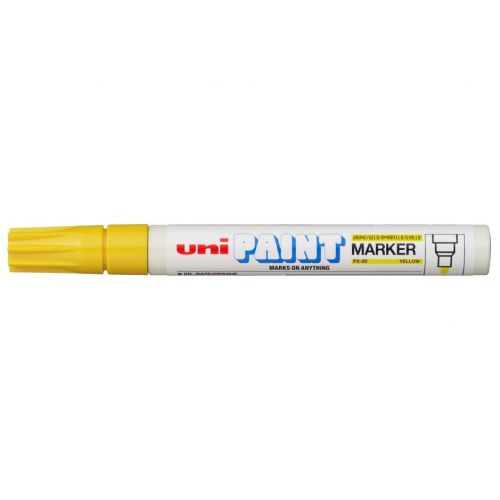 Popisovač žltý UNI PX-20 lakový