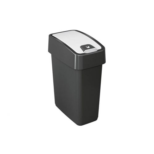 Kôš na odpad vyklápací, 10L, plastový, MAGNE flip, grafit