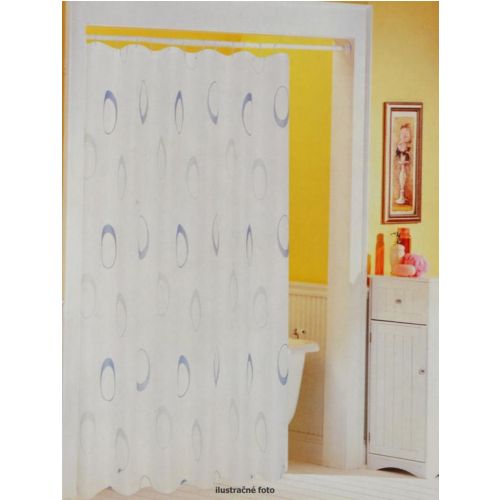 Záves kúpeľňový, rozmery 180x200cm, 100% polyester, mix farieb a vzorov