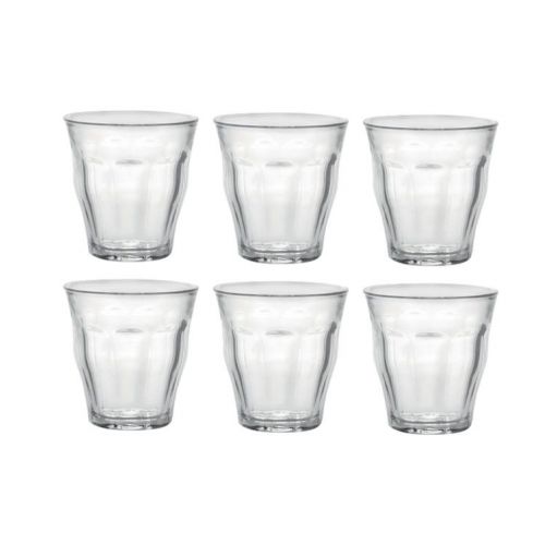 Pohár sklenený, objem 250ml, sada 6ks, DURIT