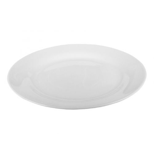 Tanier plytký biely, priemer 23cm 
