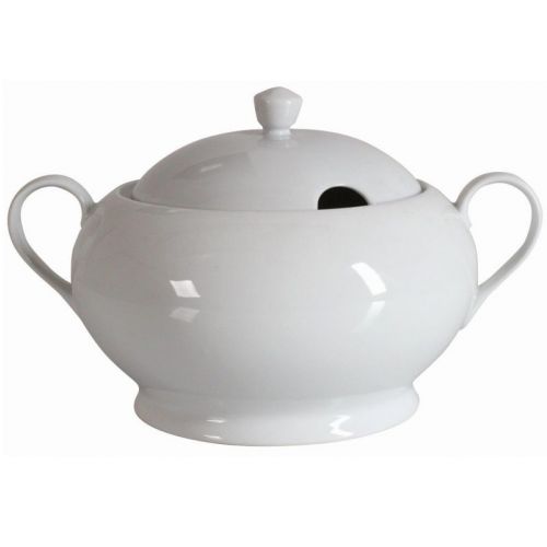 Misa na polievku porcelánová, objem 2,6L, okrúhla, biela