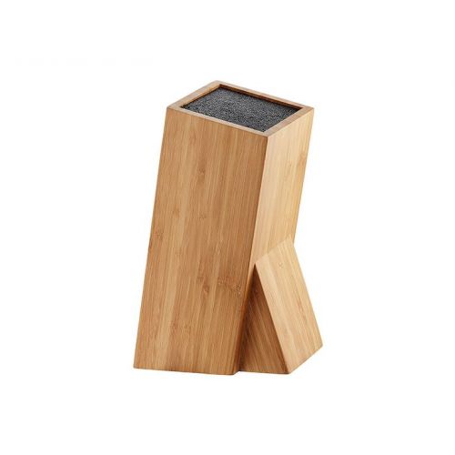 Stojan na nože Bambus štetiny štvorec 10x10x26cm KLC