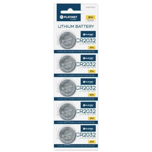 Batéria lítiová, CR 2032, 3V, blister, balenie 5ks, PLATINET