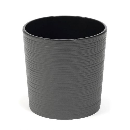 Kvetináč plastový, priemer 19cm, MALWA DLUTO, grafitový