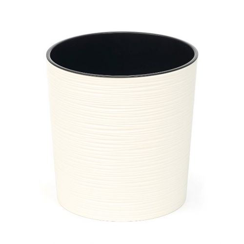 Kvetináč plastový, priemer 19cm, MALWA DLUTO, krémový