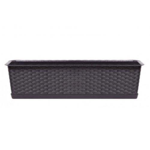 Truhlík s miskou  RATOLLA  CASE P hnedý, 39,1x17,3x15cm, 6,3l