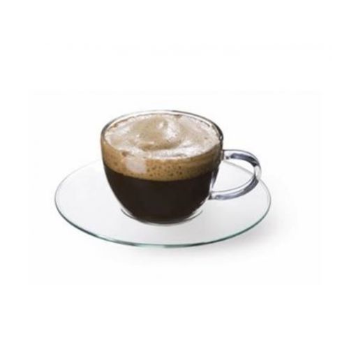 Šálka Espresso mini s podšálkou, sklenená, 100 ml, GENEX, 4+4 ks