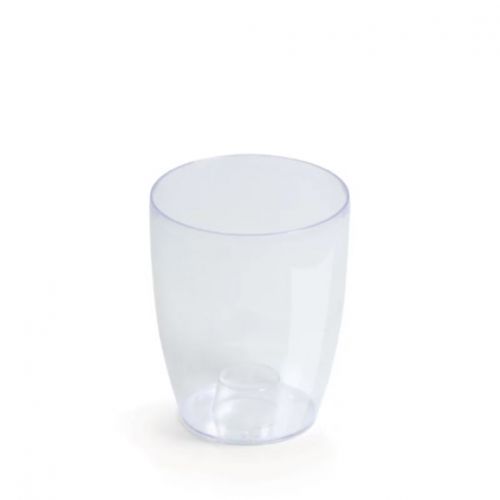 Kvetináč transparentný, plastový, priemer 16 cm, COUBI ORCHID, bezfarebný