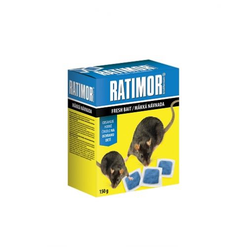 Návnada mäkká, 150g, RATIMOR BRODIFACOUM