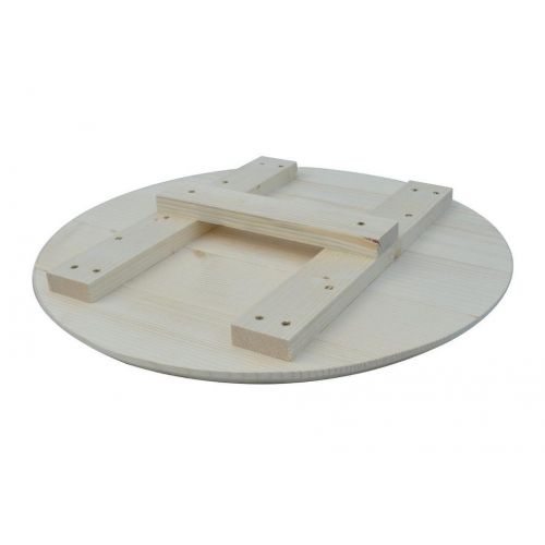 Pokrievka priemer 62,5cm drevená na 80l a 100l kotol smalt