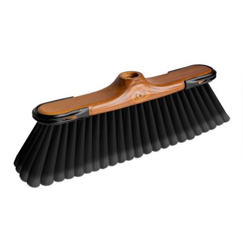 Metla GRAND 34cm, bez násady, drevená, s ochranou rohov