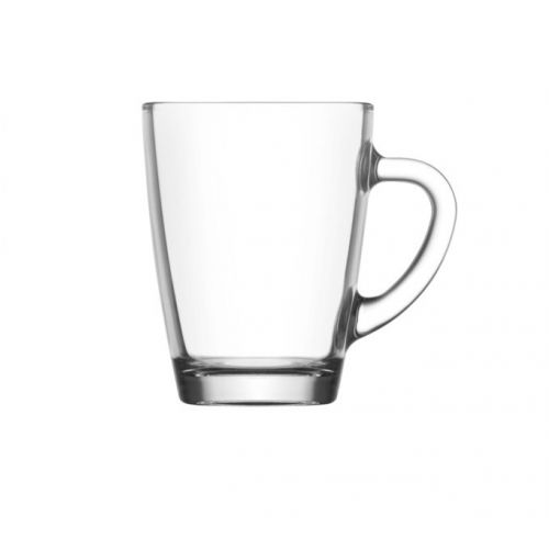 Hrnček na čaj, kávu, sklenený, 250ml, VEGA LAV, sada 6ks