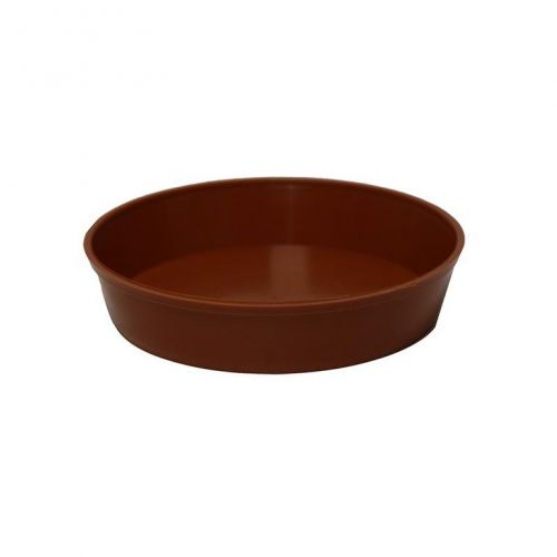Plastová miska pod kvetináč, priemer 10cm, terakota, K25 