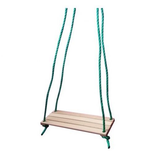 Hojdačka detská jednoduchá drevo natur, 40x15cm, dlžka 135cm