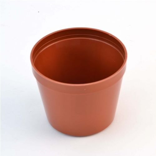 Kvetináč plastový, priemer 10cm, terakota