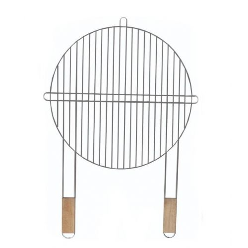 Rošt okrúhly s dvoma drevenými rúčkami 46 cm