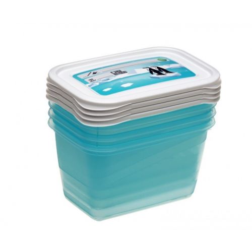 Dóza MAGIC ICE/POLAR plastová, sada 4ks 0,75 l 15,5x10,5x8,5 cm obdĺžnik
