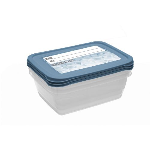 Dóza plastová MAGIC ICE/POLAR, sada 3ks 1,25 l 20,5x15,5x6,5 cm, obdĺžnik