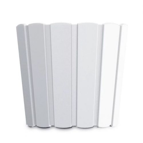 Kvetináč plastový, priemer 165mm, výška 150mm, objem 2,2L, BOARDEE BASIC, biely